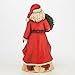 Enesco Jim Shore Heartwood Creek Poinsettia Santa Figurine, 11.75