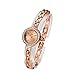 GEORGE SMITH 22 mm Austrain Crystals Rose Gold Dial Women's Wrist Watch for Ladies with Stainless Steel Band