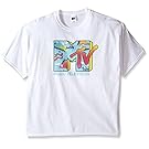 MTV Men's Big-Tall Retro Logo T-Shirt, White, XX-Large