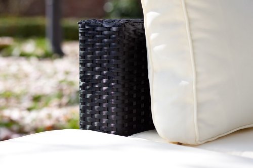 essella Polyrattan Garnitur Melbourne in Schwarz – Bild 5