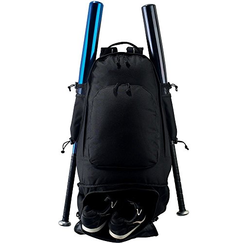 Augusta Sportswear EXPANDABLE BAT BACKPACK OS Black