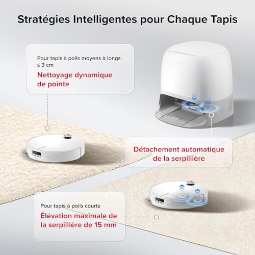 Qrevo Curv 2 Pro Robot Aspirateur Laveur avec Station 3.0, 25000Pa
