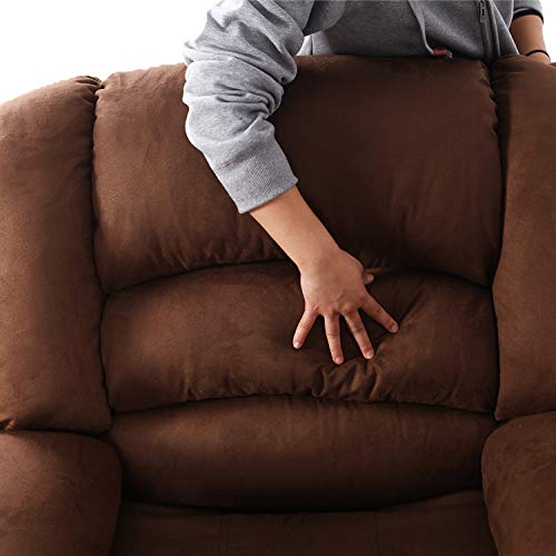 Modern Power Recliner with USB Charging Port - LCH Heavy Duty Microfiber Single Thicker Cushion Ergonomic Reclining Sofa Chair - Thumbnail 4