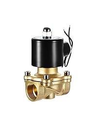 uxcell - Válvula solenoide eléctrica de latón de 0.4 in PT DC24 V