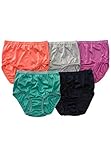 Women's Plus Size 5-Pack nylon brief Comfort Choice (MIDTONE PACK,8)