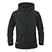 ReFire Gear Men's Warm Military Tactical Sport Fleece Hoodie Coat, Black, Small