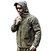 CARWORNIC Men's Military Special Ops Tactical Jacket Warm Hooded Outdoor Soft Shell Coat