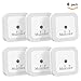 【Pack of 6】Mulcolor Plug In Night Light Bed Light Night Light with Dusk to Dawn Sensor for Bedroom, Stairwells, Hallway