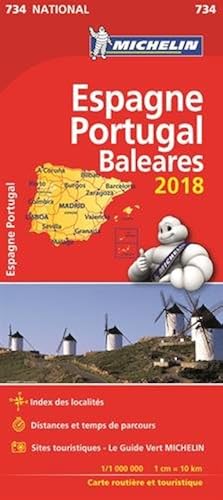 Download Carte NATIONAL Espagne Portugal Baléares Michelin 2018 PDF