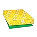 Astrobrights Color Paper, 11” x 17”, 24 lb / 89 gsm, Gamma Green, 500 Sheets