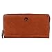 RUSTIC TOWN Leather Money Manager RFID Women’s Wallet Purse Clutch Organizer (Brown)