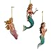 Kurt Adler 4-1/2-Inch Resin Mermaid Ornament, Set of 3