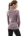 PattyBoutik Women Cowl Neck Ruched Sides Sweater (Lavender Large)