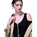 Yozone Women's Four-Leaf Clover Pendant Long Chain Sweater Necklace (Silver1)
