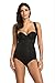 Babyliya Women's Waist Trainer Body Shapers for Weight Loss Shapewear, Black, M