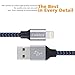 Lightning Cable, Cablex iPhone Charger 3Pack 10FT Ultra Long Nylon Braided USB Cable Cord Compatible with iPhone7 7Plus 6s 6sPlus 6 6Plus 5 5s 5c SE iPad iPod & More (BlackBlue)