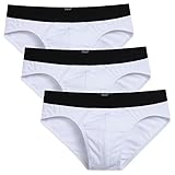 Avidlove Men Underwear Cotton Bikinis 3 Pack Hip Briefs