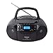 Toshiba TY-CKM39(K) Portable MP3 CD Cassette Boombox with Am/FM Stereo and Aux Input Blackthumb 1