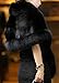 Helan Women's Faux Fur Warm Luxury Cape Coat Cloak Shawl Fur Wrap Bridal Stoles Wedding Fur Collar Shawl
