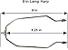 ALZO 9 Inch Lamp Harp for up to 30W Energy Saving CFL Light Bulbs, Pack of 2