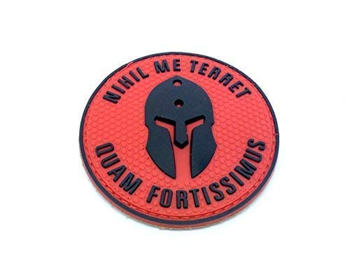 Nihil Me Terret Quam Fortissimus Red PVC Airsoft Patch