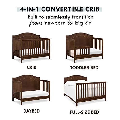 DaVinci Charlie 4in1 Convertible Crib in Espresso, Greenguard Gold