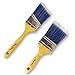 Bates Paint Brushes- 2 Pcs (3-Inch, Angle 2.5-Inch) Treated Wood Handle, Paint Brushes For Wall, Trim Paint Brush, Angle Sash Paint Brush, Premium Paintbrush, House Paint Brushes, Stain Brush primary