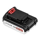 Munikind LBXR20 2000mAh Replace for Black and Decker 20V Battery Max LB20 LBX20 LST220 LBXR2020-OPE LBXR20B-2 LB2X4020 Cordless Tool Battery
