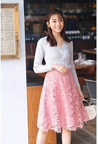 Amazon プロポーションボディドレッシング スカート リーフフラワーレースフレアスカート レディース 121 コーラルピンク 日本 3 日本サイズl相当 スカート 通販