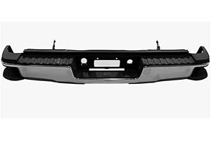 Tecman rear bumper Assembly 2015-2018 GMC Sierra Silverado 2500 3500 Rear Step Bumper Assemly Chrome - GM1103182 without sens