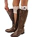 WRISTCHIE Womens Fashion Knited Short Boot Cuffs Lace Leg Warmers（Pack of 6）