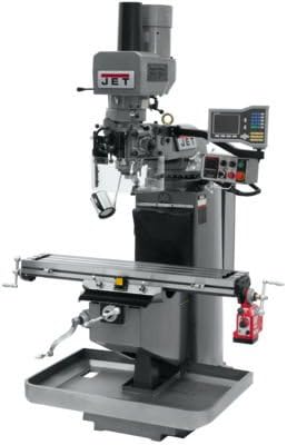 Jet 690507 JTM-949EVS Mill With Acu-Rite VUE DRO With X-Axis Powerfeed and Air Powered Draw Bar