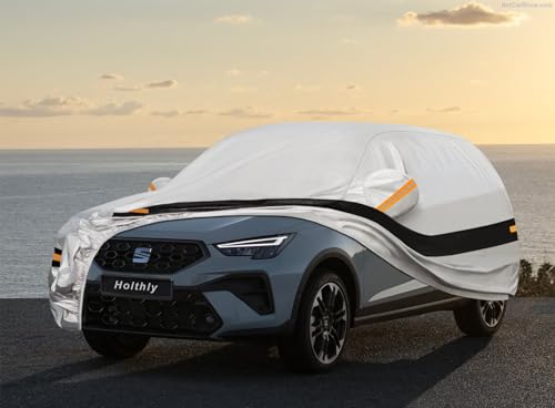 Holthly Outdoor SUV Car Cover for Seat Arona (2017-2026), Car Cover 10 Layers of Protection, 100% Waterproof, Anti-Dust, Windproof, Rain Waterproof, UV Protection.