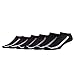 Fila Mens No Show Socks 6 Pack Mesh with Arch (Black, 13-15)