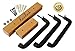 RawRock Horizontal Guitar Hanger Tilt and Display Your Guitar, Ukulele, Bass, Electric Guitar, Banjo at a Slanted Angle Sideways - Hang for easy access (Clear Finish)