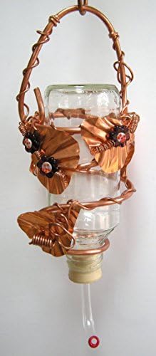 Mistic Hummingbird Feeder Highlighted with Purple Flowers