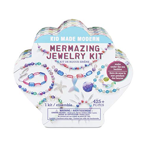 Kid Made Modern Kids Jewelry Making Kit for Girls Mermazing Jewelry Kit