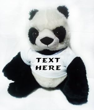 personalised panda teddy
