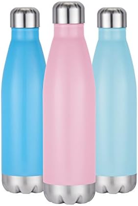 Twin Palms Stainless Steel Vacuum Insulated Sports Water Bottle 17oz (Ocean Blue)