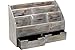 Executive Office Solutions Vintage Rustic Wooden Office Desk Organizer & Mail Rack For Desktop, Tabletop, or Counter - Distressed Torched Wood-Store Supplies, Desk Accessories, Mail – Barnwood (WO3)
