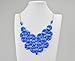 Jane Stone Royal Blue Bib Necklace Chunky Necklace Statement Necklace(Fn0511-Royal Blue)