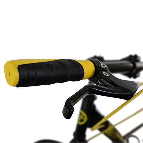 Master Scooter 26 – 20 GLX Patinete, Negro/Amarillo, One Size - Imagen 5