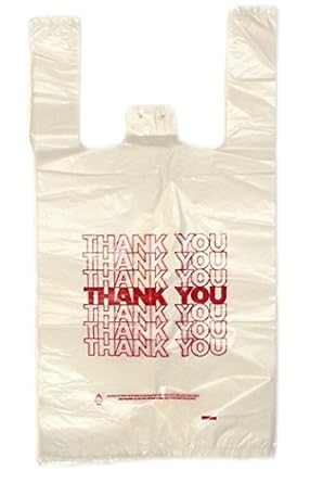 Amazon.com: Fuera de plástico THANK YOU bolsas – 12