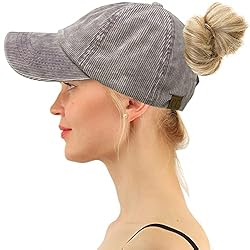 C.C Ponytail Criss Cross Messy Buns Ponycaps