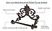 Comfify Fleur De Lis Cast Iron Toilet Paper Roll Holder - Cast Iron Wall Mounted Toilet Tissue Holder - European Victorian Design - 7.9x4.3x6.3 - with Screws and Anchors - Rust Brown
