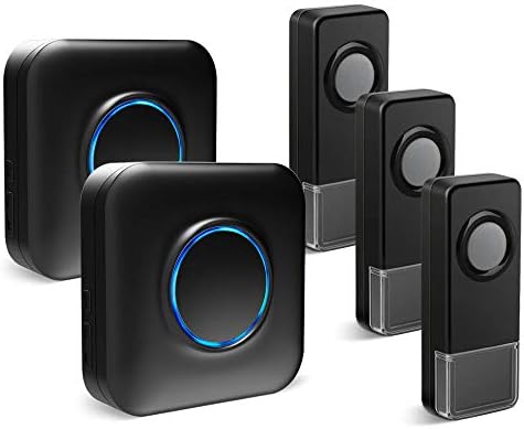 Wireless Doorbells, BITIWEND Portable IP55 Waterproof Plug In Doorbell