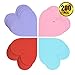 WXJ13 200 Pieces 2.75 Inch Heart Shape Paper Cutouts Valentine Heart Confetti Thin Blank Paper Tags for Valentine's Day Party Wedding Decorations (Multicolored)
