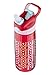 Contigo AUTOSPOUT Straw Striker Kids Water Bottle, 20 oz, Ruby Dot Weave