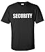 Ann Arbor T-shirt Co. Security | Event Safety Guard Two Side Print Black w/Tall Sizes Unisex T-Shirt-Adult, 2XL