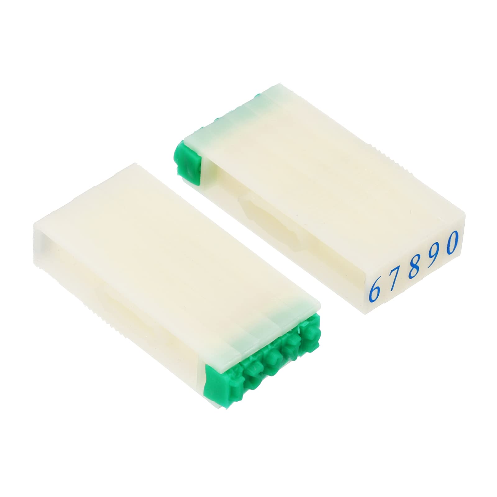 PATIKIL Detachable Number Stamps, 2 Set Numeral 0-9 Number Stamp Combination Set Number Stamper Initial Stamp Font Size 4x2.5mm for Card Tag Scrapbook Craft Making Teaching